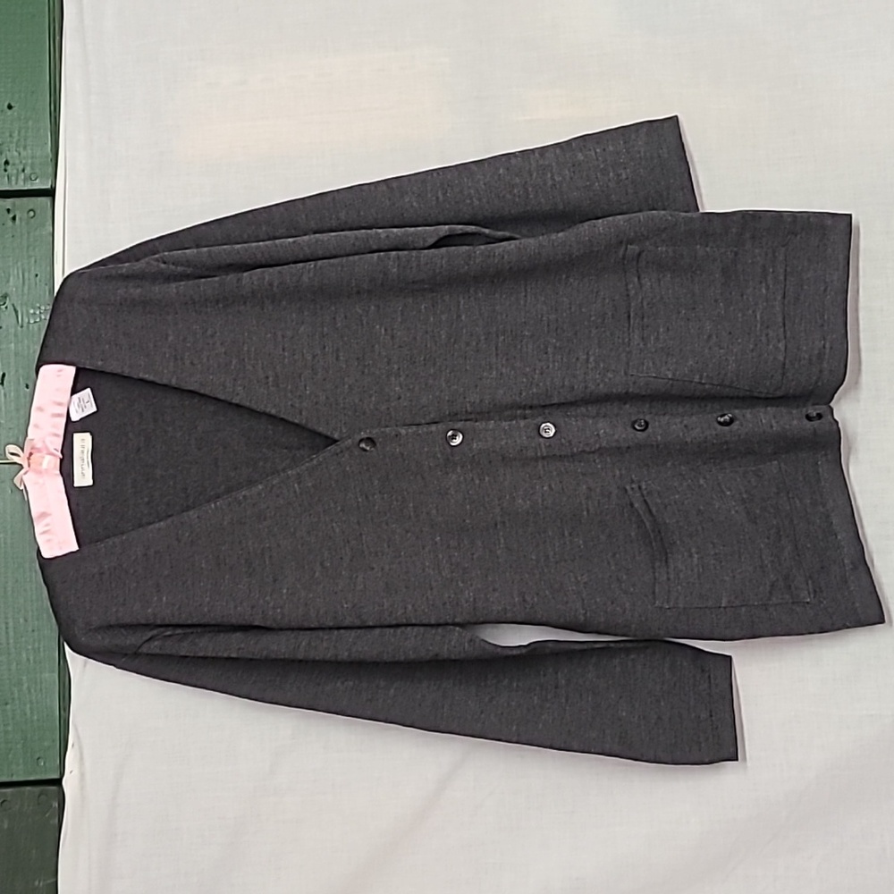 Annalaura 100% Merino Wool Cardigan Sweater Made in Italy Sz L